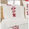 Craftways  Christmas Red Floral Table Runner Stamped Embroidery Kit